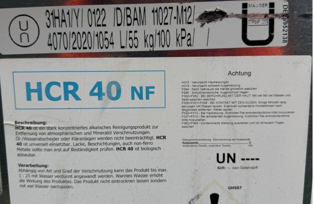 Környezet barát erősen koncentrált tisztító szer, 1000 L,