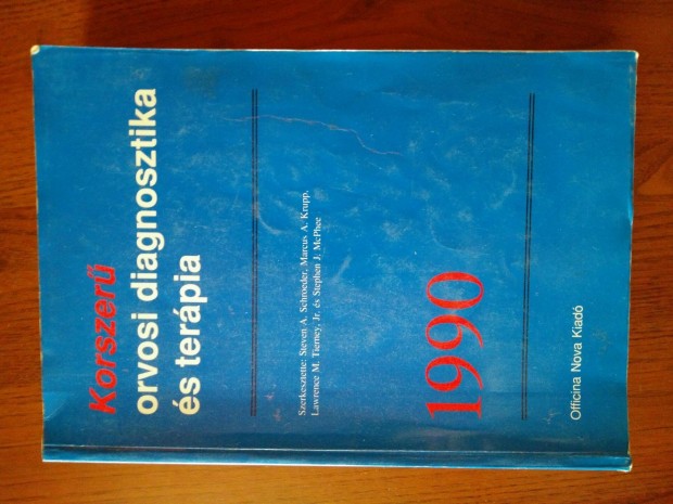 Korszer orvosi diagnosztika s terpia 1990