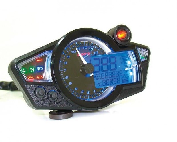 Koso RX1N GP Style fekete multifunkcis kilmterra, kk vilgtssal