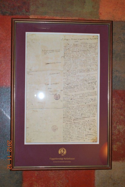 Kossuth Lajos - Fggetlensgi Nyilatkozat