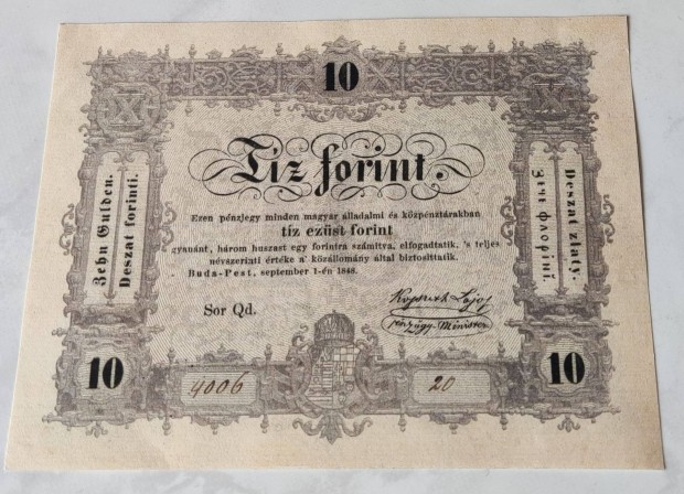 Kossuth bank 10 ezst forint