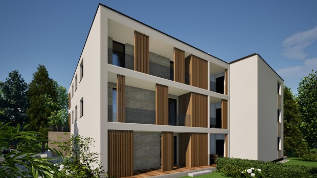 K�szegszerdahelyen �j �p�t�s� lak�sok terasszal, kerttel elad�k.