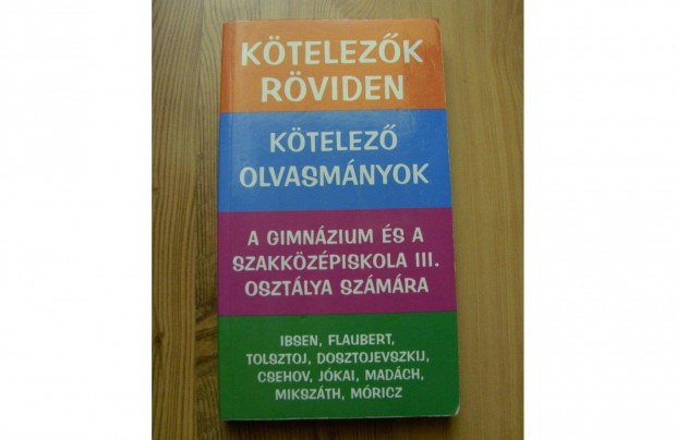 Ktelez olvasmnyok rviden. Irodalom 11. osztly