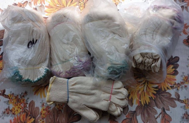 Kötött munkavédelmi textil kesztyű több méretben