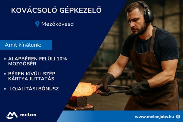 Kovácsoló gépkezelő