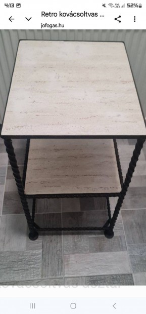 Kov�csoltvas asztal