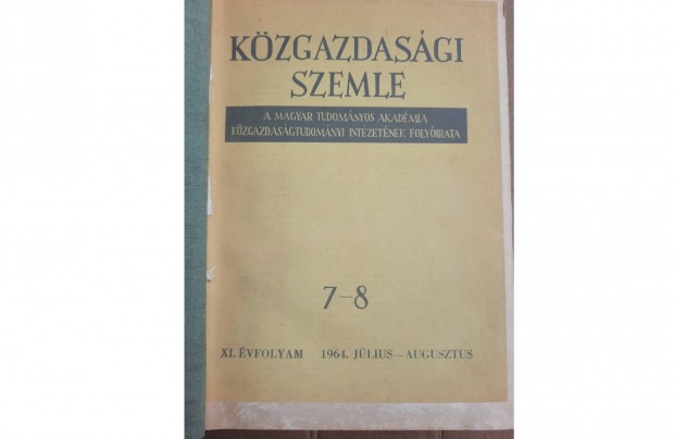 Kzgazdasgi szemle cm folyiratok bektve eladak