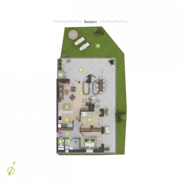 K�zvetlen v�zparti lak�sok! C-0-4 Balatonszemes legszebb, exkluz�v v�z