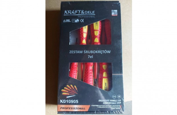 Kraft&Dele KD10905 szigetelt csavarhz kszlet 7db-os Minsgi!