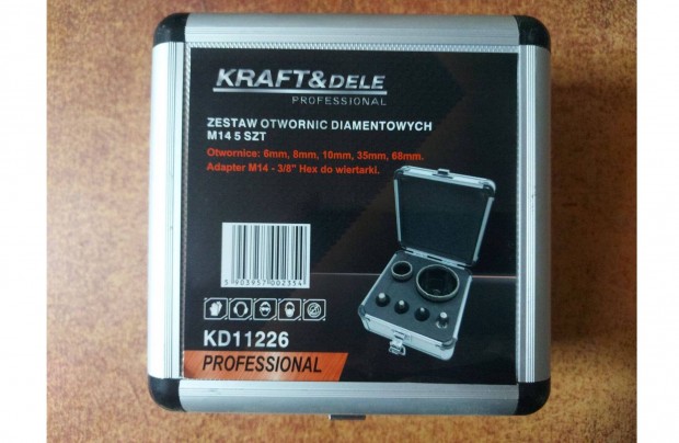 Kraft&Dele KD11226 ipari gymntszemcss koronafr lyukfr 5db-os