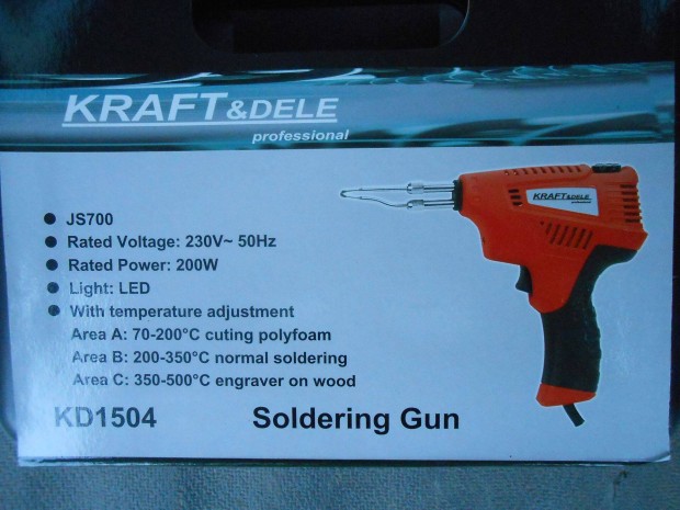 Kraft&Dele KD1504 pillanat forraszt pka 200W Garancia!