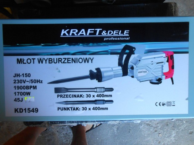 Kraft&Dele KD1549 bontkalapcs vsgp 1700W 45J Garancia