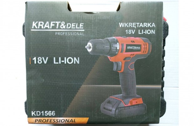 Kraft&Dele KD1566 li-ion ltium akkus csavarbehajt 18V 30Nm Garancia!