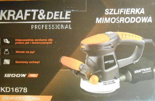 Kraft&Dele KD1678 ford. szab. excenteres csiszolgp 1200W Garancia!