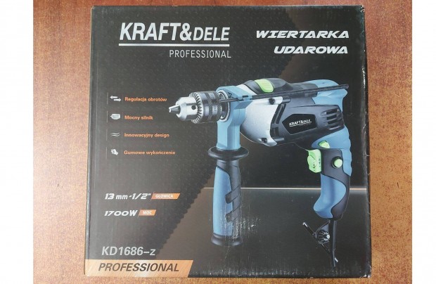 Kraft&Dele KD1686-z kzi fr tvefr 1700W Garancival!