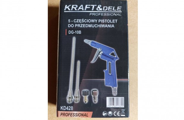 Kraft&Dele KD428 pneumatikus levegfj pisztoly szett kompresszorhoz