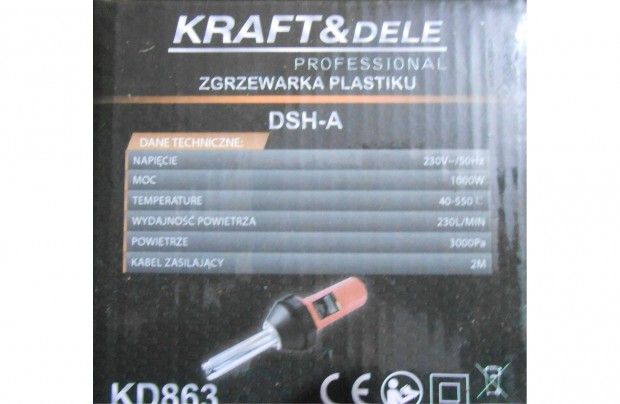 Kraft&Dele KD863 forrlevegs manyag hegeszt hlgfv 1000W Garanci