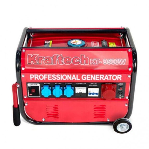 Kraftech benzinmotoros genertor ramfejleszt 9500W KT-9500W