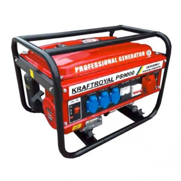 Kraftroyal PS9000 benzinmotoros áramfejlesztő Új!!