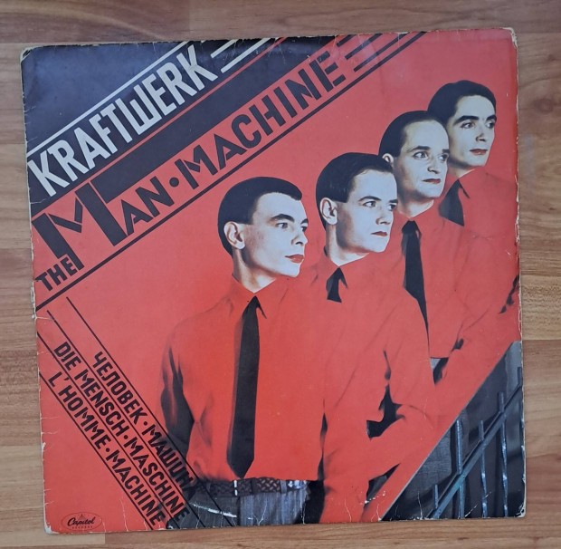 Kraftwerk Man Machine cm bakelit lemeze 
