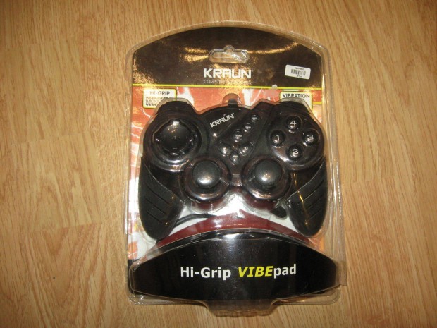 Kraun Vibepad Rezg Gamepad Controller USB Kontroller PC Jtkvezrl