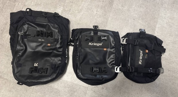 Kriega US-20-10-5 vízhatlan motoros táska szett