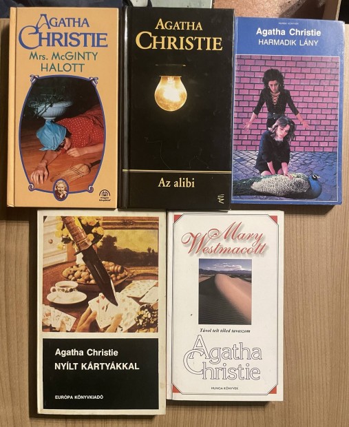 Krimi knyvcsomag Agatha Christie, Hitchcock, Sherlock Holmes, stb