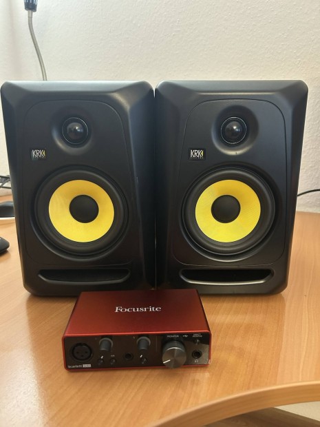 Krk Classic 5 + Focusrite Scarlett Solo 3rd gen (kln is elad)