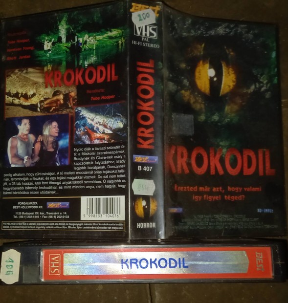 Krokodil - horror vhs - Tobe Hooper