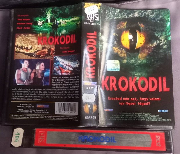 Krokodil - horror vhs ritkasg - Tobe Hooper