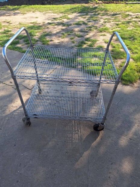 Króm felületkezelt anyagmozgató kocsi eladó