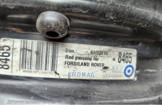 Kromag 8465 Ford/Landrover 6.5x16 - 8465 lemez felni