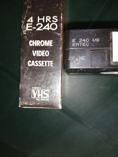 Krmos VHS video kazetta BASF Emtec Vision E-240 100db