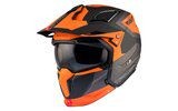 Krosszmotoros sisak MT Helmets Streetfighter SV S Totem szürke / naran