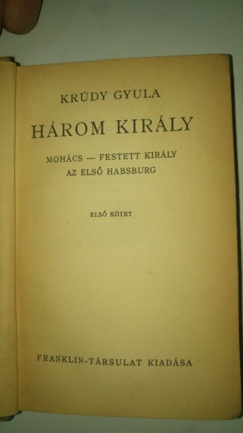 Krúdy Gyula Három király I. (töredék)