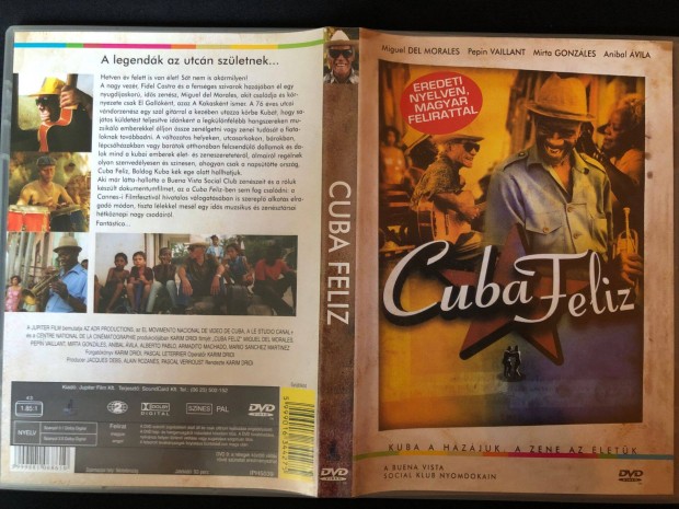 Kubai ritmusok - Cuba Feliz DVD (karcmentes, Miguel Del Morales)