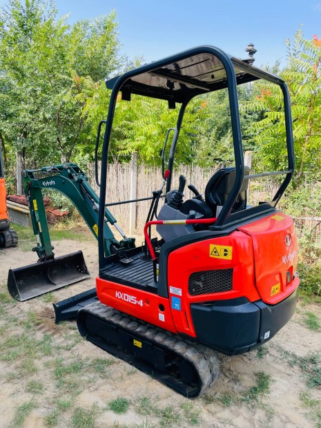 Kubota Kx015-4 1500kg minikotró Bobcat árokásó munkagép