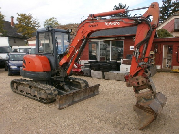 Kubota Kx161-3 5,1 tonns gumilncos minikotr 4 kanllal