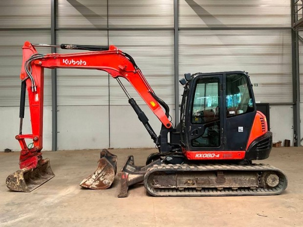 Kubota Kx 080-4 / 2.708 h üzemóra / Lízing 20%-tól