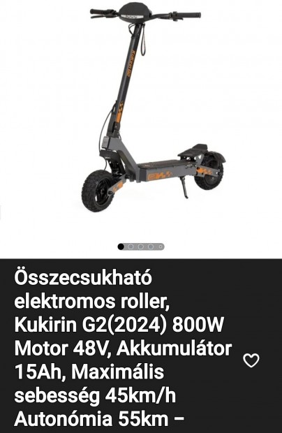 Kukirin G2 brutl elektromos roller 2024 s elad! 