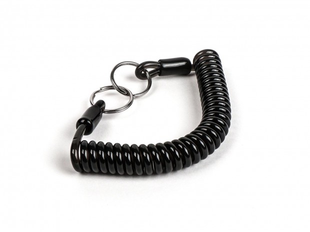 Kulcs spirl kulcskarika Moto Nostra hossza 150mm Fekete