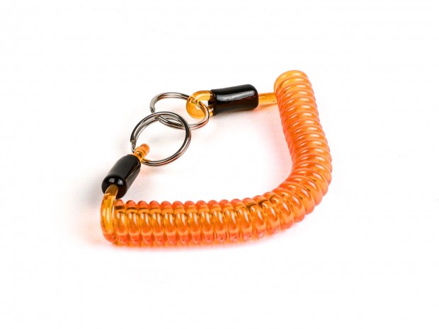 Kulcs spirál kulcskarika Moto Nostra hossza 150mm Narancssárga