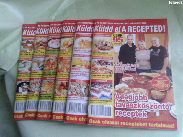 Kldd el a Recepted - receptfzetek 6 db egyben rgebbi kiads