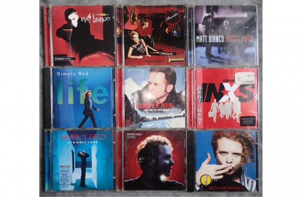 Külföldi zenekarok Zenei CD (2 kép) pop rock Abba Simply Red INXS.S