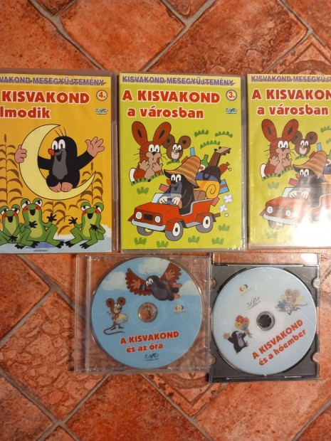 Különböző Kisvakond DVD mese lemez
