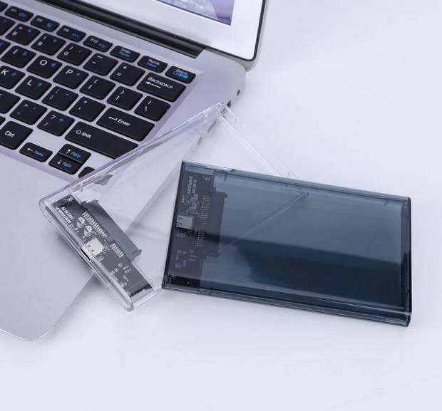 Külső merevlemez ház USB 3.0 2,5 hüvelykes SATA, SSD HDD-ház 6 TB támo