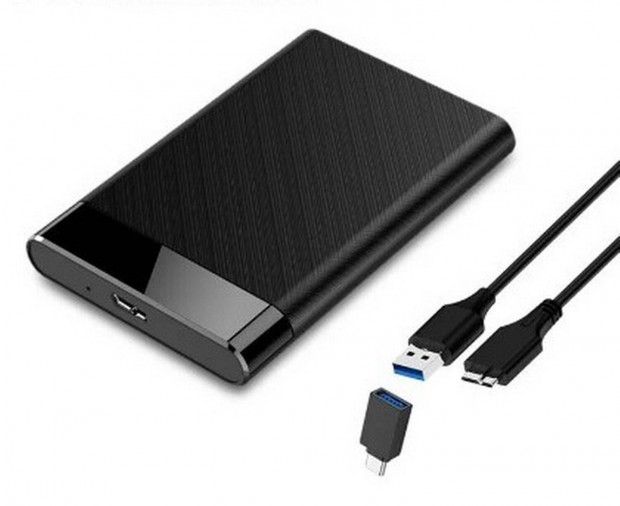 Külső merevlemez ház, HDD, SSD, 2,5", USB3.0