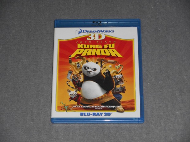 Kung Fu Panda 1. 3D Blu-ray BD Bluray film magyar szinkronos (Ritka)