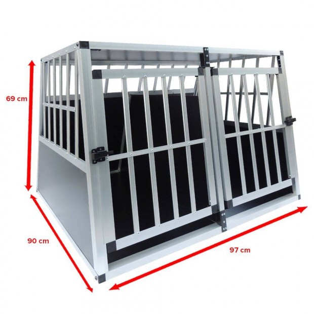 Kutyabox Kutyaszállítóbox Dogbox XL trapéz hátoldallal Új termék