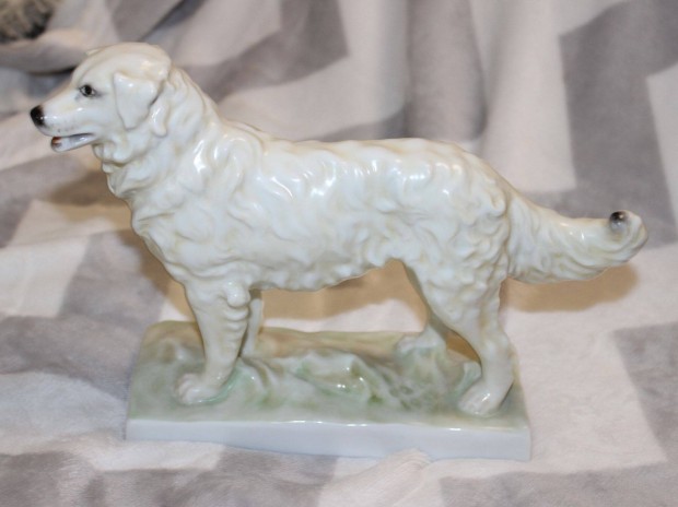 Kuvasz kutya rgi Herendi porceln figura szobor ritkasg